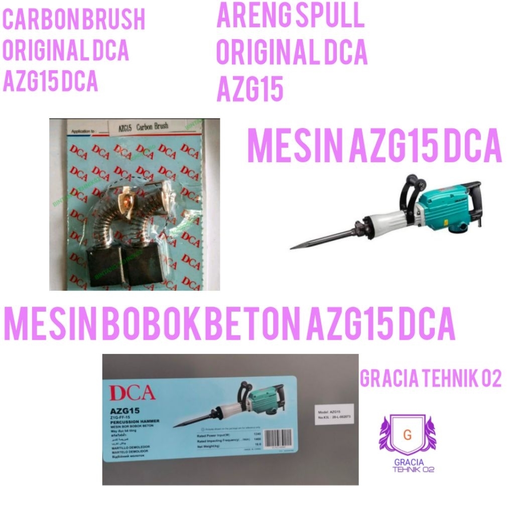 CARBON BRUSH AZG15 ORIGINAL DCA MESIN BOBOK BETON AZG15 ARENG SPULL AZG15 ORIGINAL DCA
