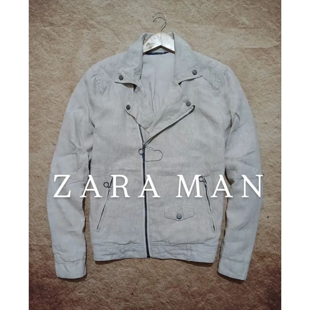 Jaket biker/rider model ramones ZARA MAN second/bekas/preloved