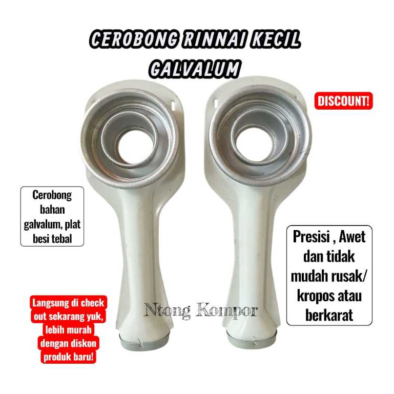 CEROBONG / CORONG KOMPOR GAS RINNAI KECIL PANJANG / KOMPOR GAS 1 TUNGKU 2 TUNGKU