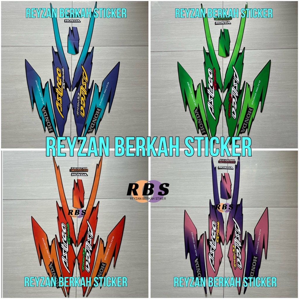 STIKER STRIPING LIS LES BODY ASTREA GRAND 1994 1995