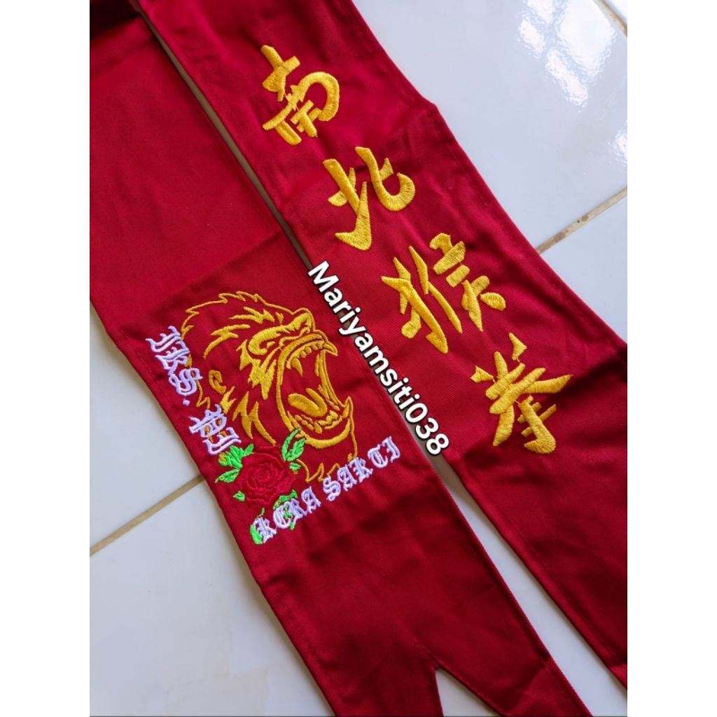 Sabuk ikspi kera sakti merah drill ikspi Sabuk merah tingkat 2 IKSPI Kera Sakti sabuk iks sabuk bela
