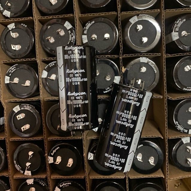 ELCO 10000UF 80V RUBYCON BIASA HITAM