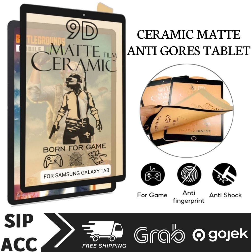 Anti Gores Samsung Tab A6 A 7 2016 / 7 Inch T285 T280 Ceramic Matte Clear Pelindung Layar