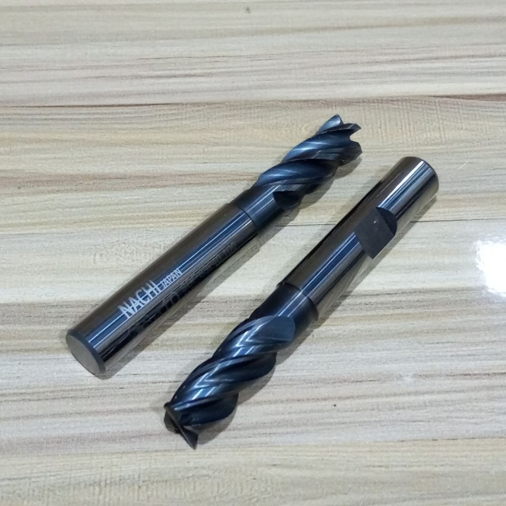 Endmill 10mm 4flute Nachi Japan Matabor 10 mm 4F Cutter Milling 10.0 4 flute carbide bekas