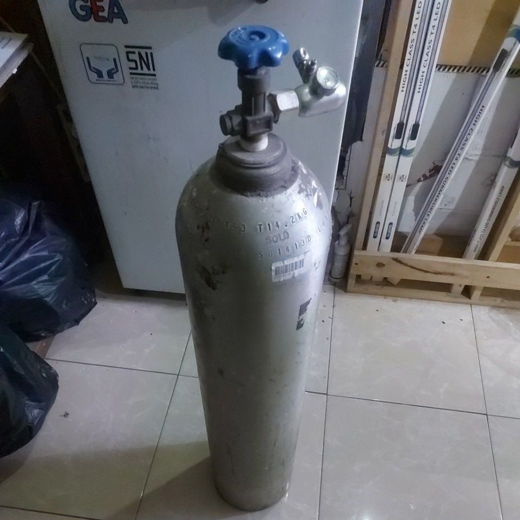 Tabung CO2 aluminium untuk aquascape food grade 14.5kg