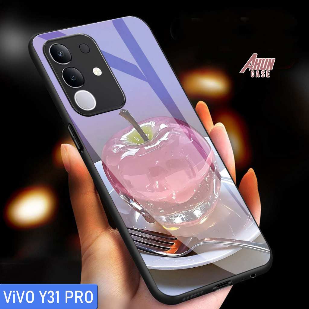 Softcase Glass Kaca Vivo Y31 Pro- Casing Hp Terbaru - Case Hp Vivo Y31 Pro - Softcase Vivo Y31 Pro -