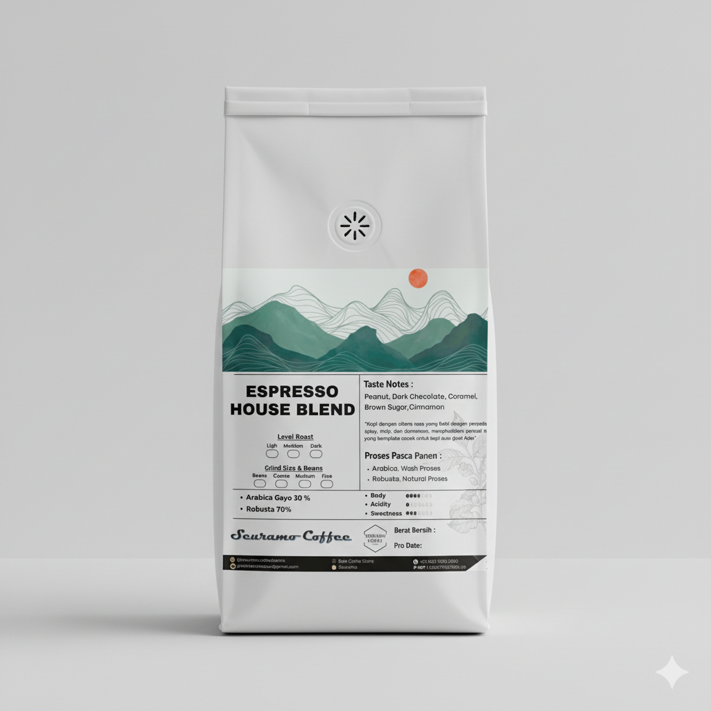 Espresso House Blend 70 Robusta 30 Arabika Premium