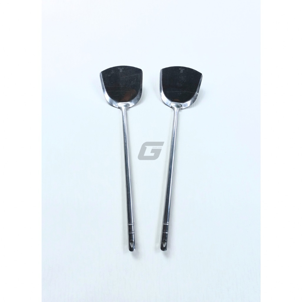 Sutil Tapak Kuda Terusan / Sutil Nasi Goreng / Sodet Tanggung / Spatula Stainless