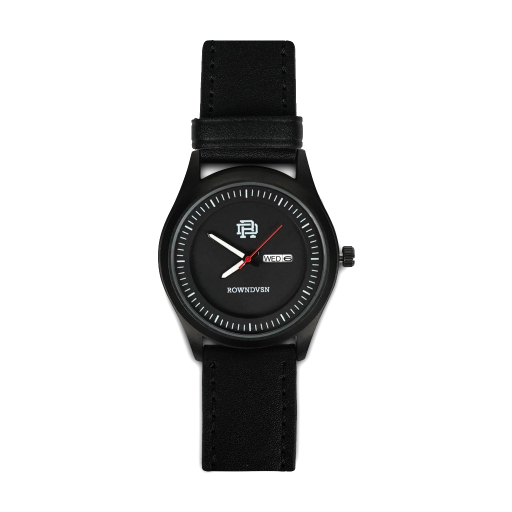 Rown Division Storage Analog Watches - Rowndvsn Jam Analog Magnific Black