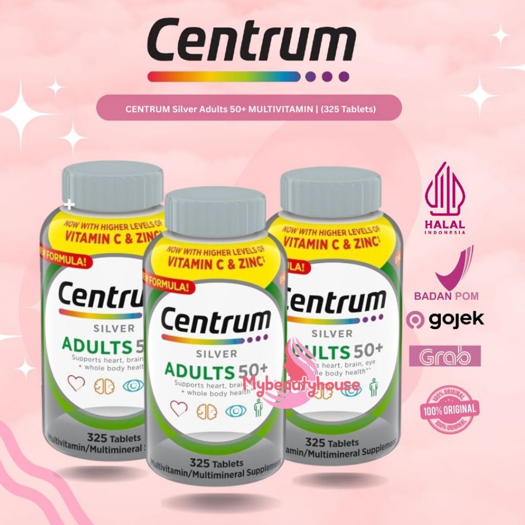 CENTRUM Silver Adults 50+ MULTIVITAMIN | (325 Tablets)