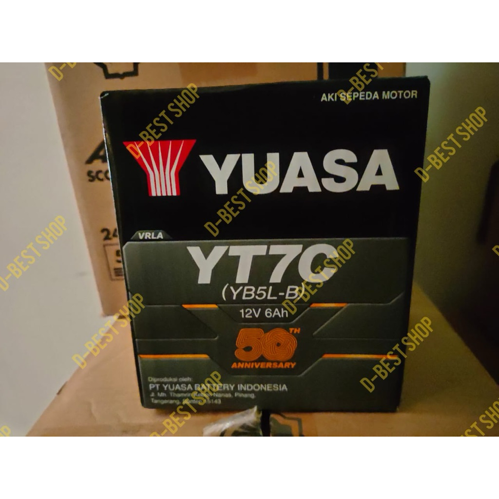 Aki kering YUASA YT7C  MF legenda supra mio sporty