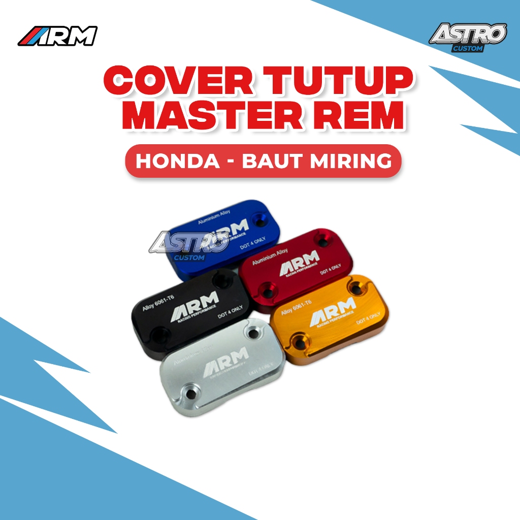 Cover Tutup Master Rem Vario 125 OLD 150 OLD Beat Fi Scoopy Fi Arm Full CNC Arumi Aksesoris Motor
