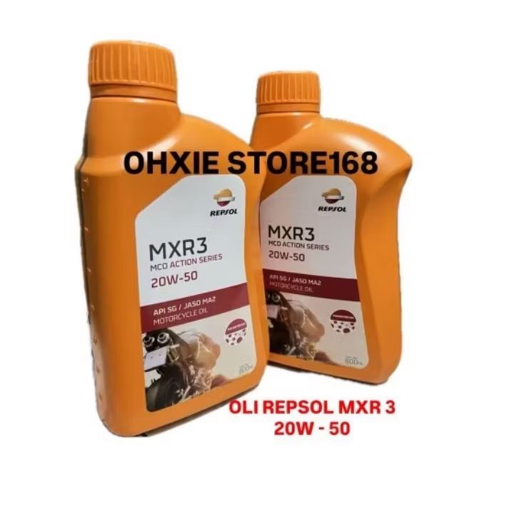 OLI MESIN REPSOL MOTOR BEBEK/OLI REPSOL 20W -50/OIL REPSOL 800ML/OLI REPSOL MXR 3 0,8L