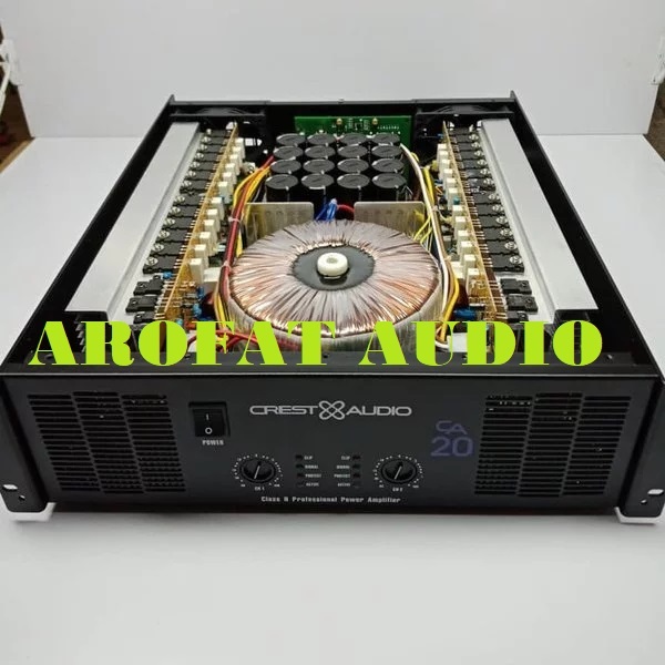 POWER AMPLIFIER CREST AUDIO CA 20 / CA 20 C / CA 20 CREST AUDIO / BODY PANJANG IC MACRO
