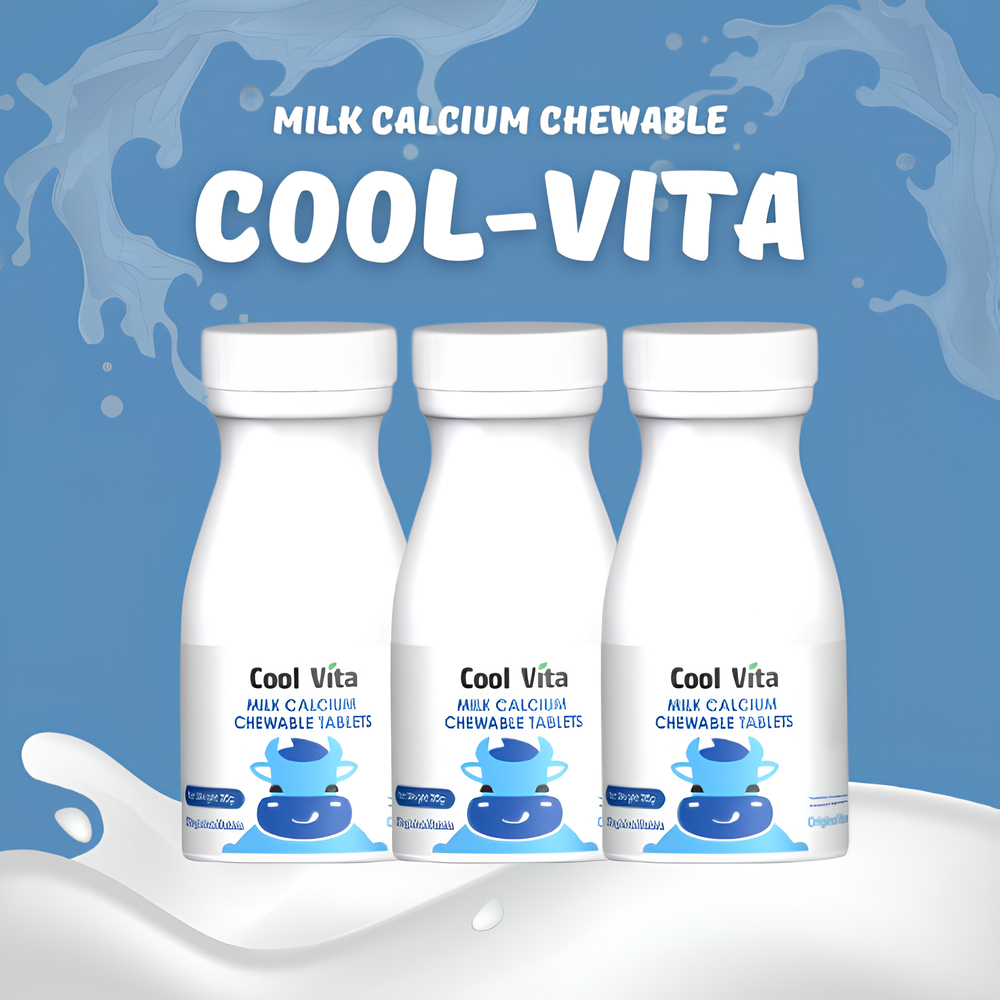 [PAKET HEMAT] 3 Botol Coolvita Calcium - Suplemen Peninggi Badan Rasa Susu BPOM