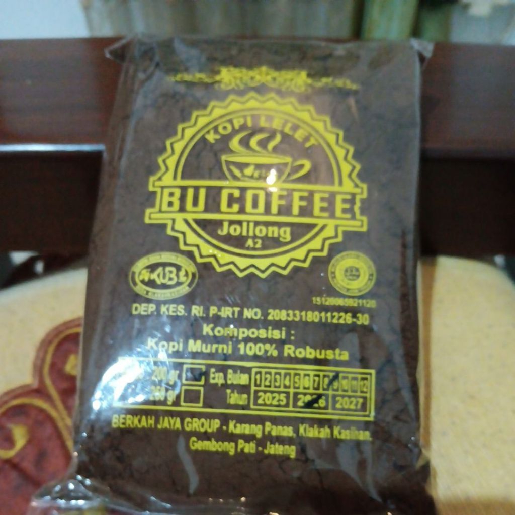 Kopi bubuk / Kopi lelet 200 gr khas jolong pati jawa tengah