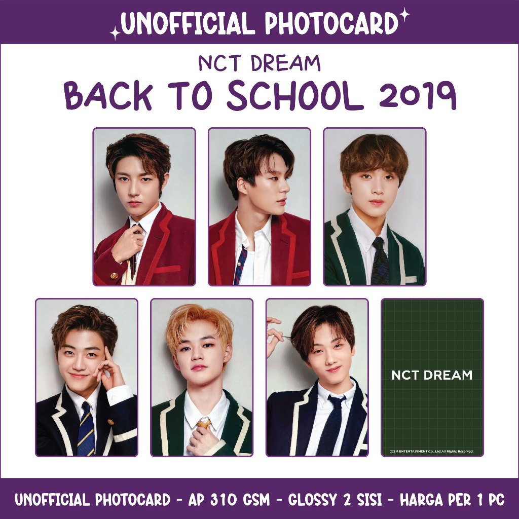NCT DREAM - BACK TO SCHOOL 2019 - UNOFFICIAL PC