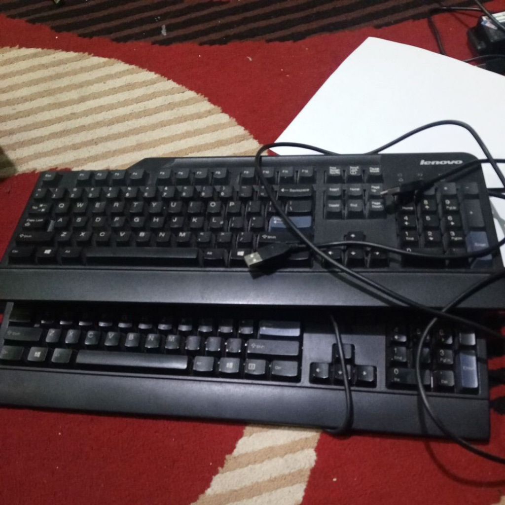 keyboard pc usb lenovo original