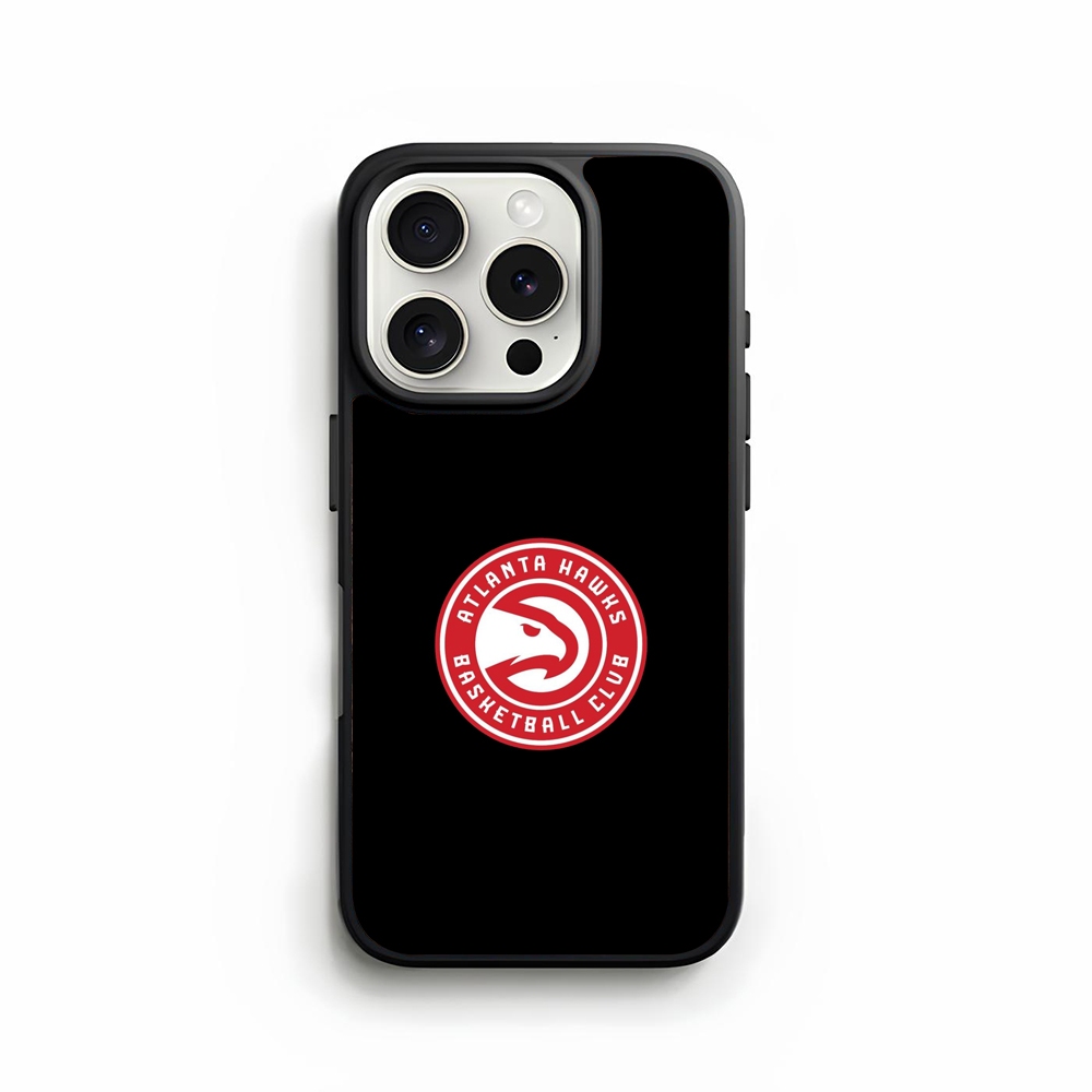 Case Casing Softcase iphone 17 16 15 14 13 12 11 Pro Air Max Mini Plus X Xs Max XR Atlanta Hawks Bla