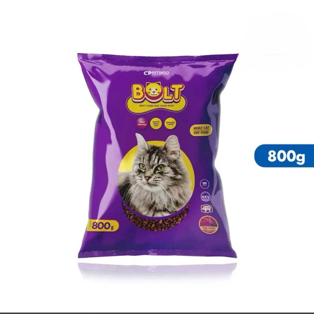 Bolt 800 Gram|Makanan Kucing Bolt,MAKANAN KUCING BOLT