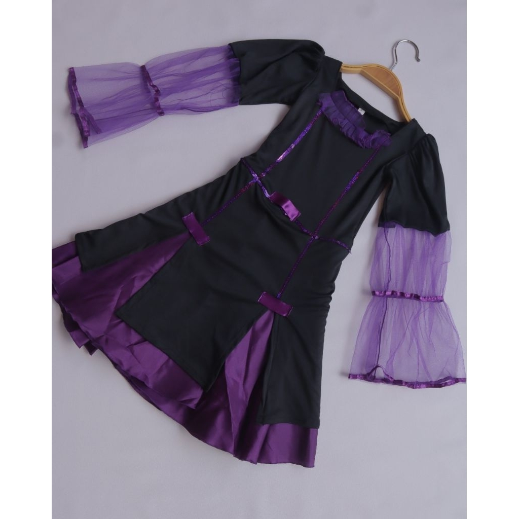Kostum Halloween Anak Witch / Halloween Costume /Kostum Penyihir Premium/ Kostum Pesta Halloween