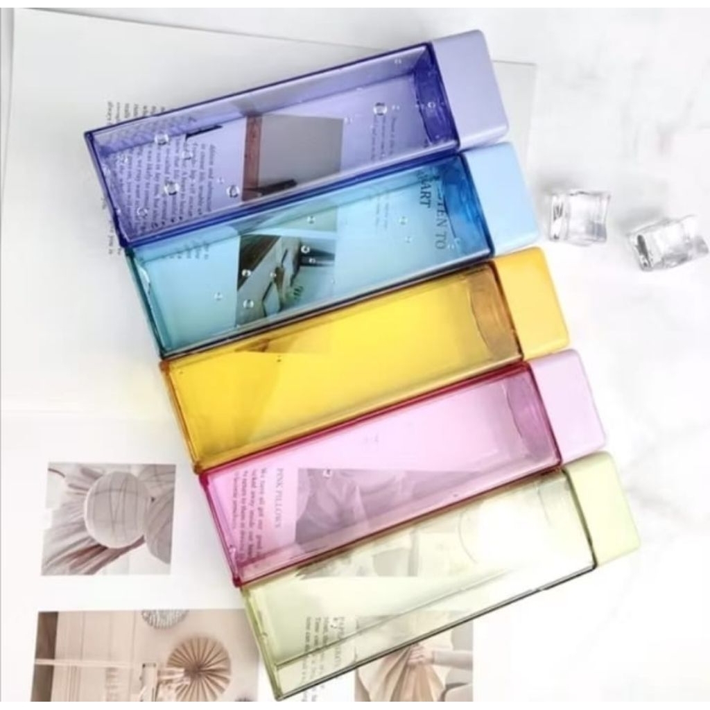 BOTOL MINUM KOTAK POLOS