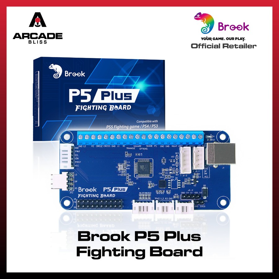PCB Brook P5 Plus Fighting Board Controller Arcade Stick DIY For PS5 PS4 PS3 Switch PC