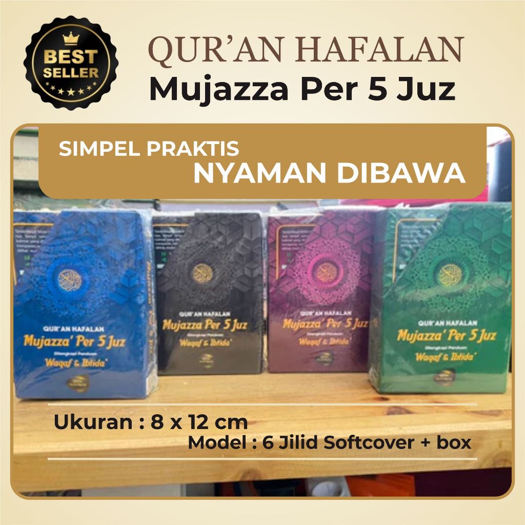 alquran hafalan per juz - quran mujazza per 5 juz - quran box saku suara agung