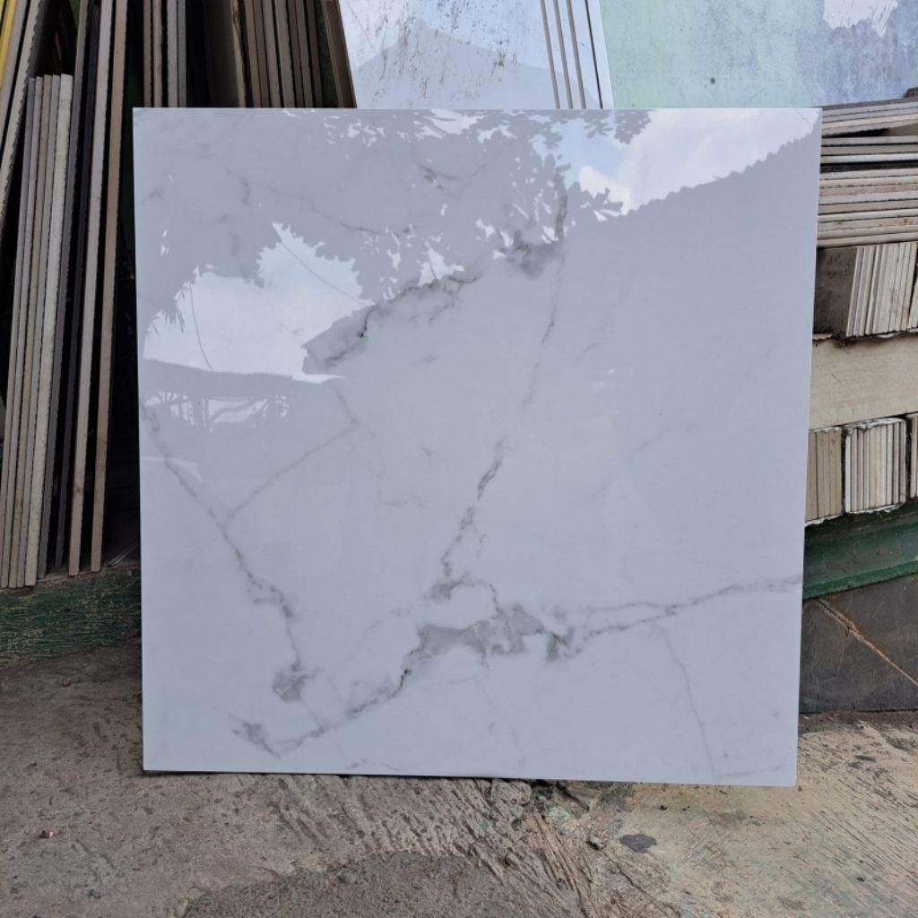 granit lantai 60*60 white carara