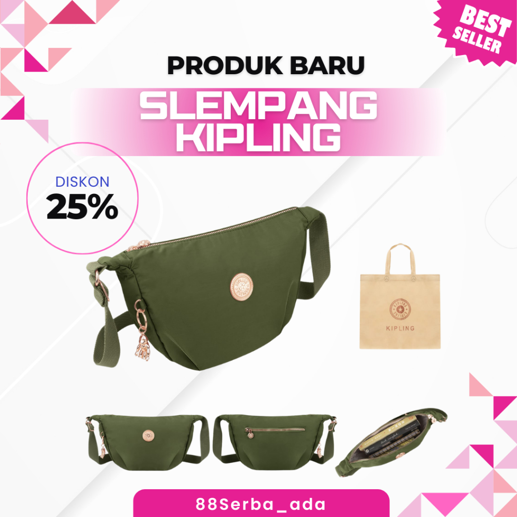 Tas Slempang Kipling Waistbag – Tas Pinggang / Selempang Import Sporty