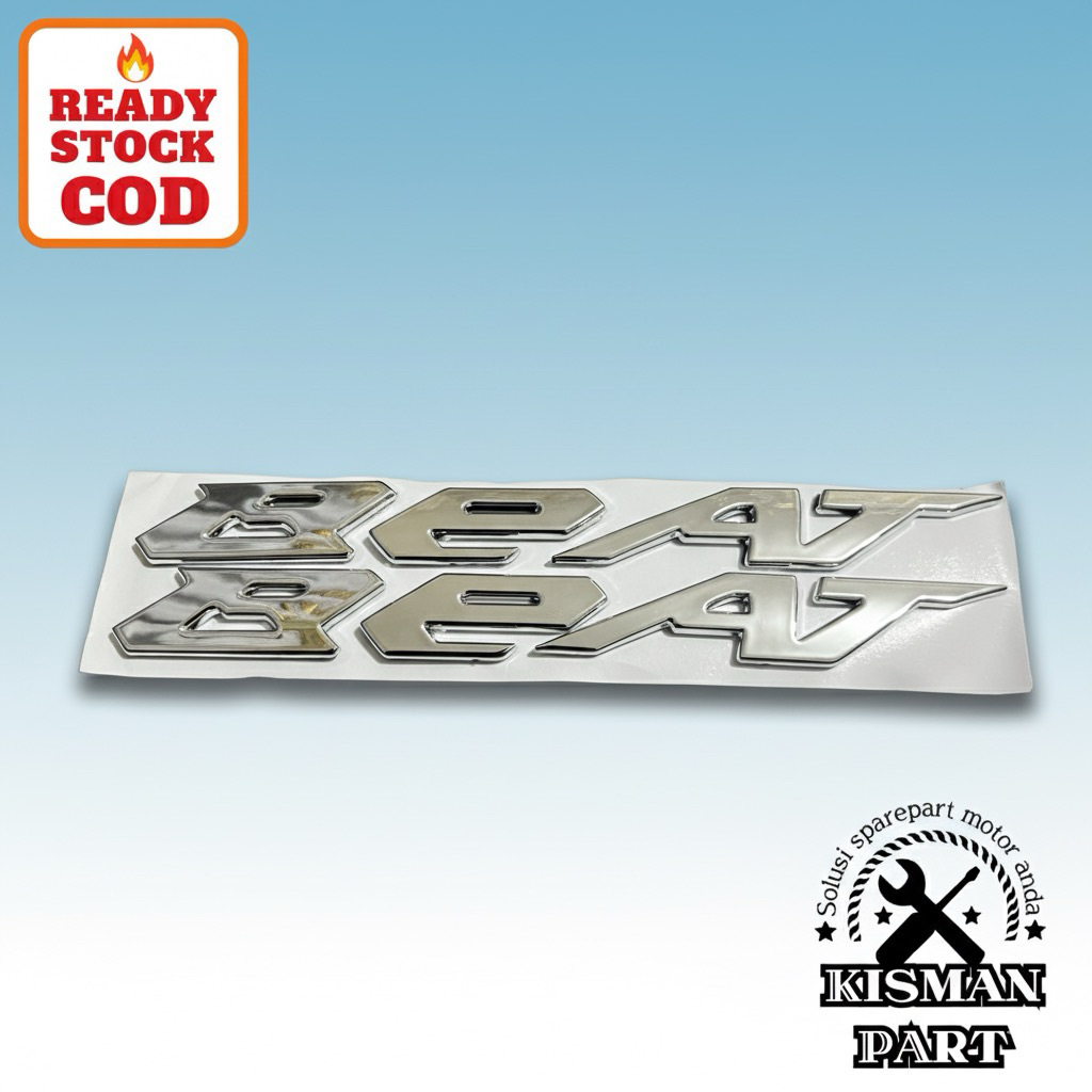 Wmblem beat deluxe silver sepasang