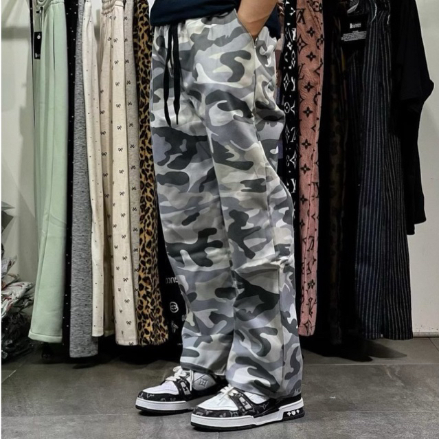 TERBARU - CELANA LORENG CAMO PINGGANG KARET UNISEX - CELANA LORENG PANJANG PRIA - CELANA LORENG KORE