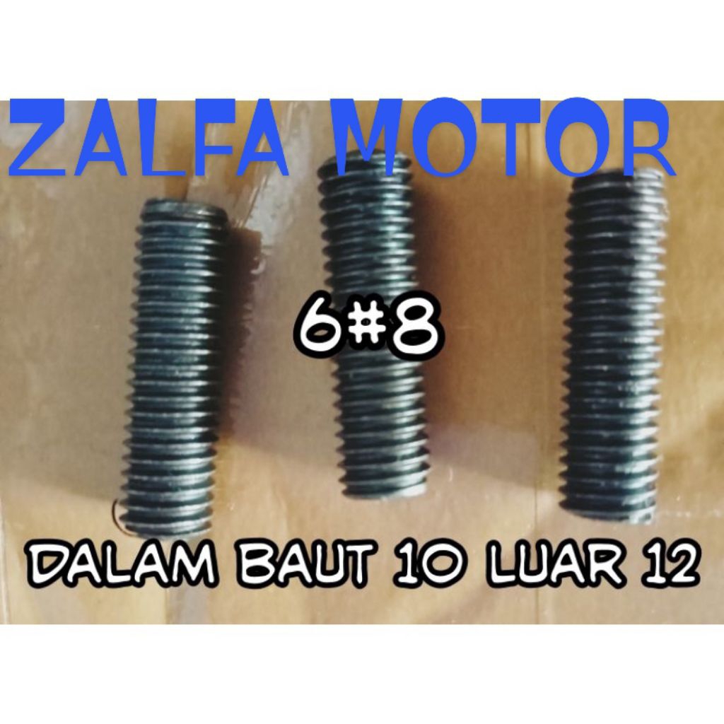sok drat m 6#8.. baut dalam 10 luar 12