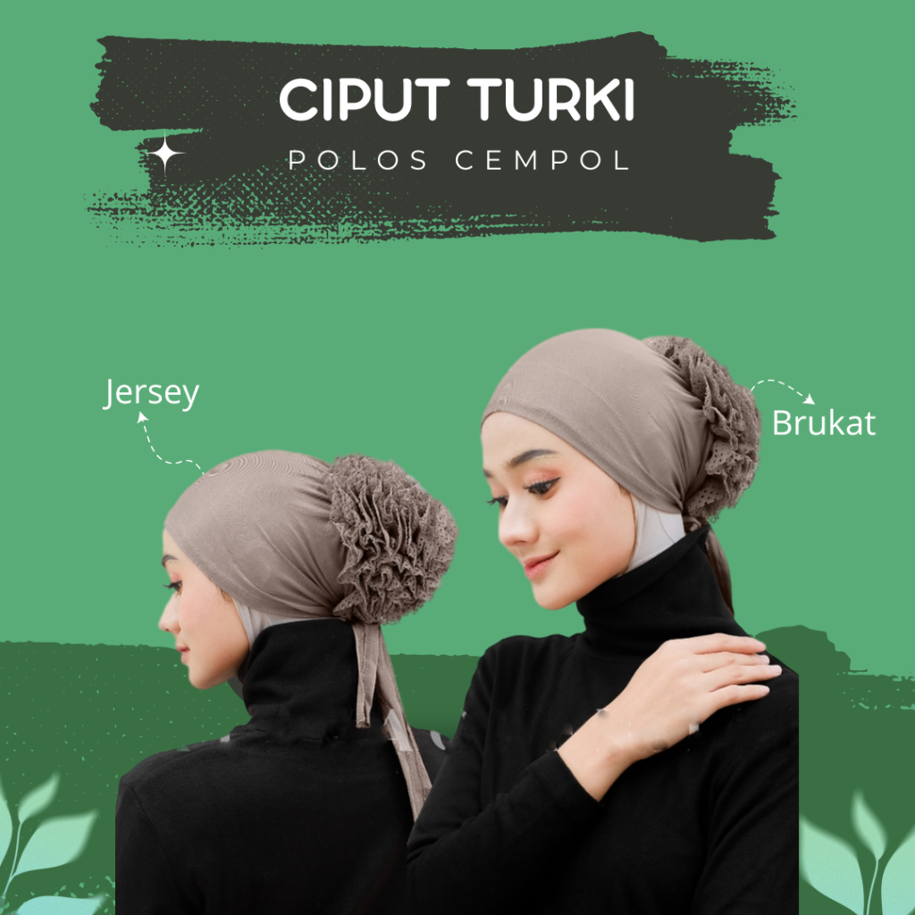 Ciput Turki Cepol, Inner Turki Cepol, Ciput Cepol Turki Rayon Polos