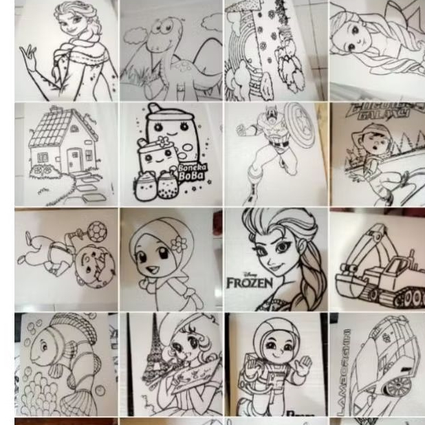 Sterefoam lukis jumbo 50 lembar ukuran 33x50