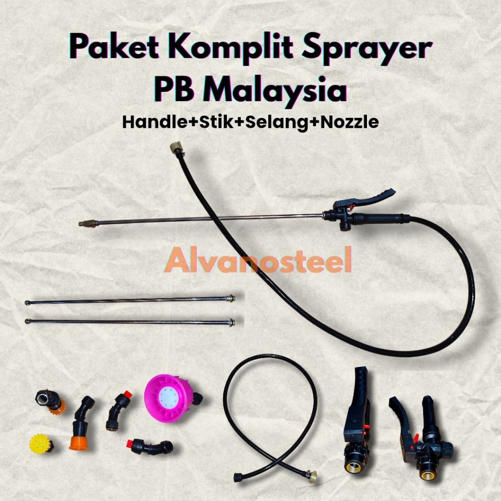 Sprayer Malaysia PB Stik Selang Kran Nozzle Malaysia Drat 10mm