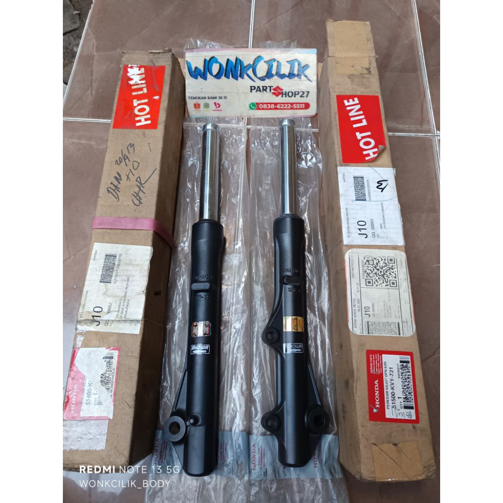51500-KVY-721 sobleker shock depan honda beat karbu gen2 2009-2012 original AHM