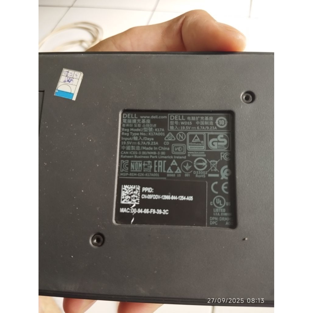 Docking Station Dell Wd15