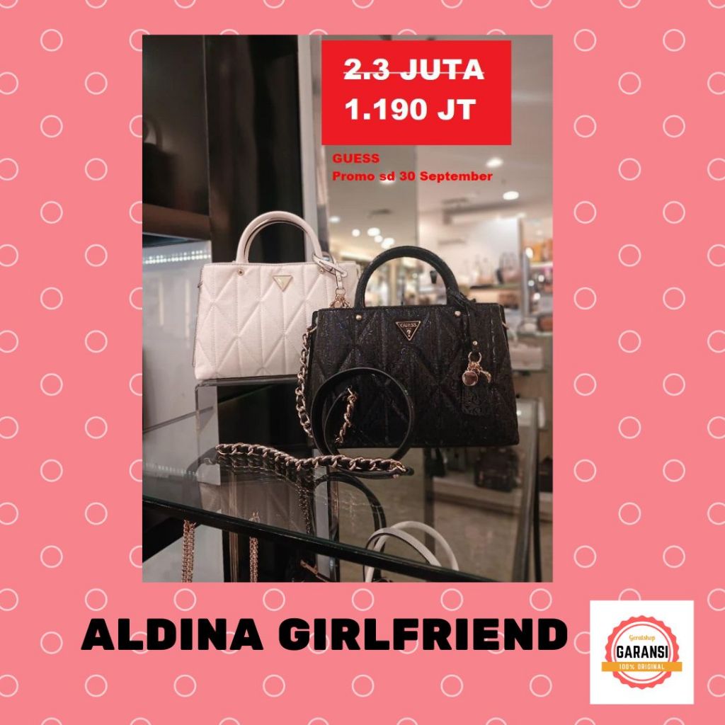 Tas Guess seri ALDINA GIRLFRIEND satchel bag 100% Original Store