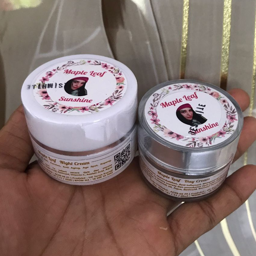Maple Leaf Skincare BPOM Cream Siang Dan Malam Penghilang Flek
