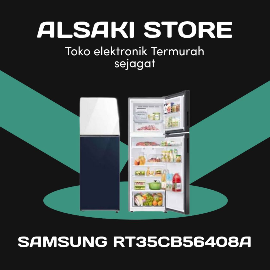 SAMSUNG BESPOKE KULKAS 2 PINTU BESAR REFRIGERATOR RT35CB56408A