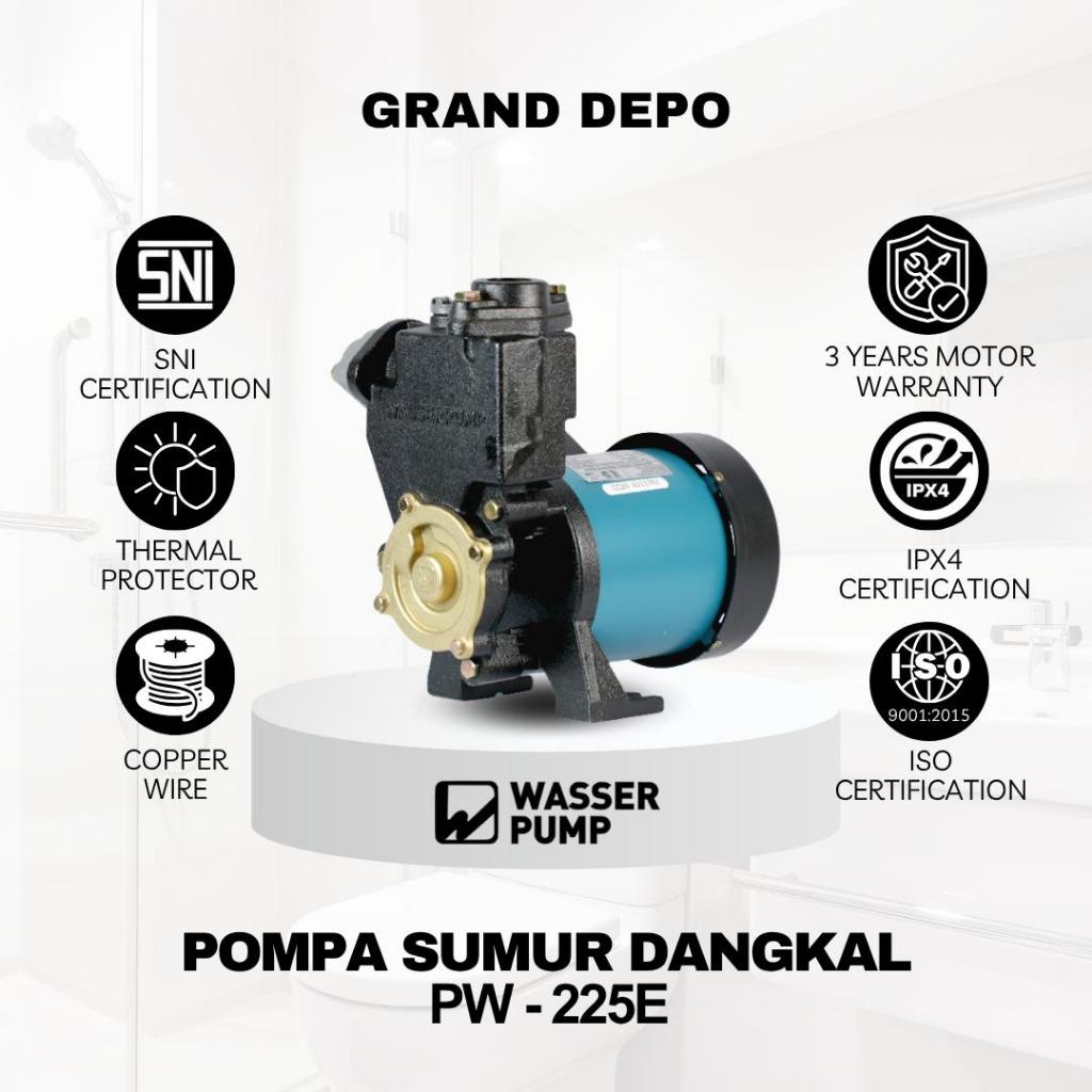 Wasser Pompa Air Sumur Dangkal PW 225E / Pompa Air Sumur Dangkal Wasser