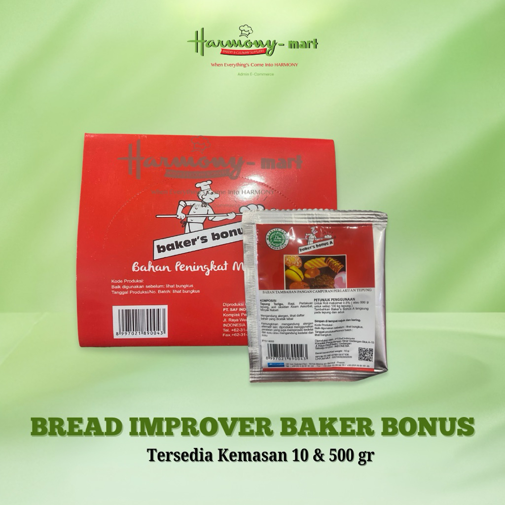 Baker Bonus Bread Improver Box (Isi 40sachet)