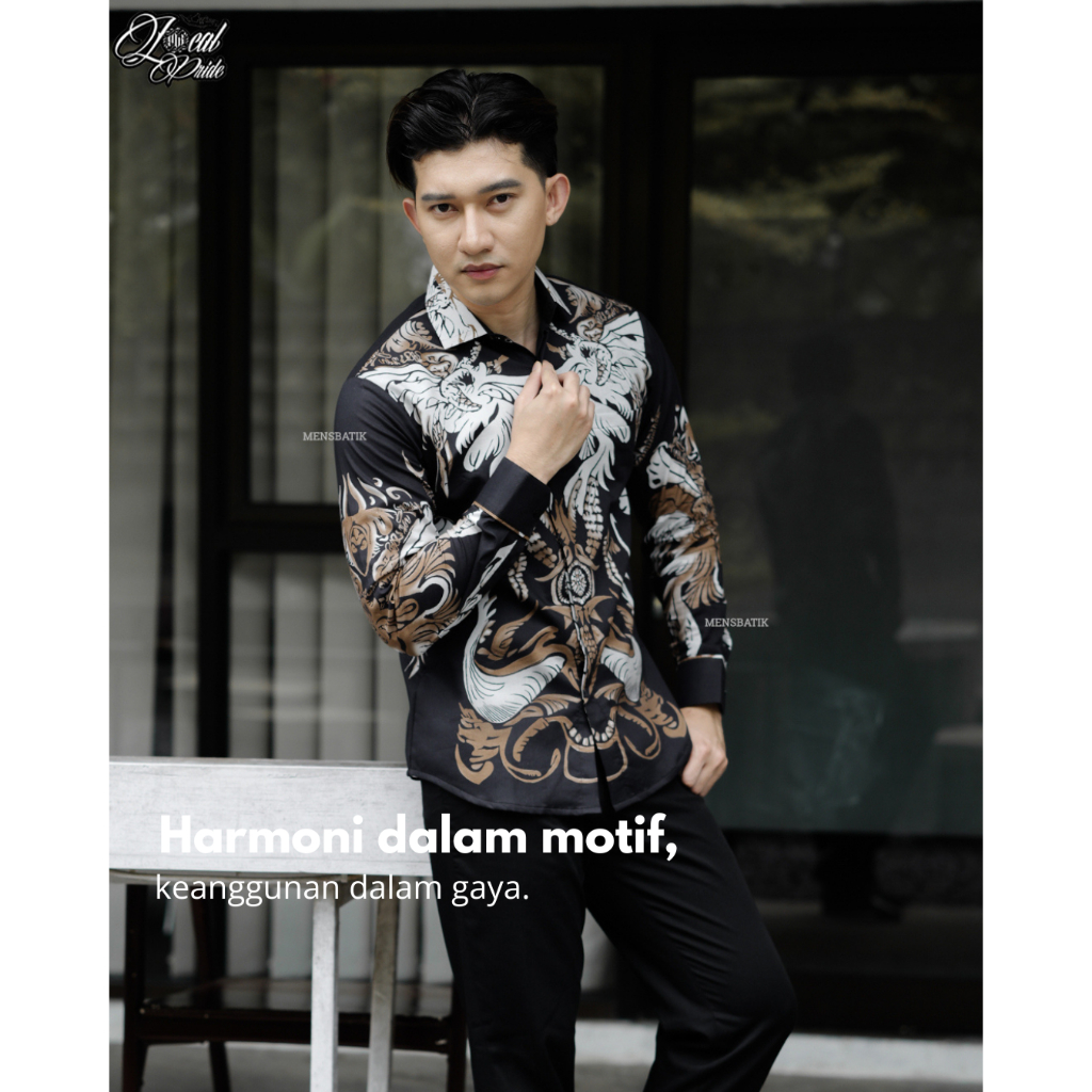 MENSBATIK - BHANUBRATA - Kemeja Batik Slimfit Eksklusif - Lengan Panjang - Look Gagah Elegan