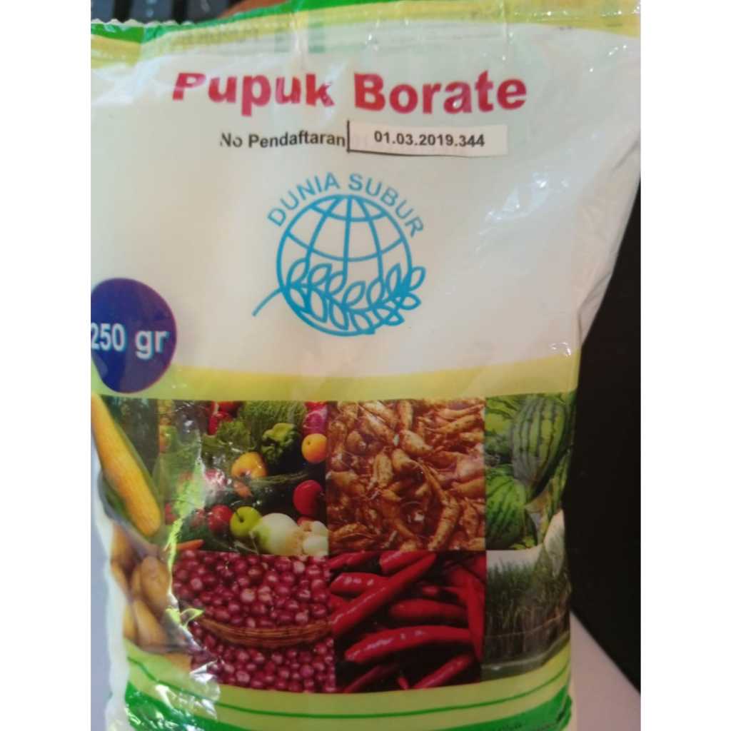 Pupuk Borate 250 gram Borat Boron Boroni Borate Dunia Subur