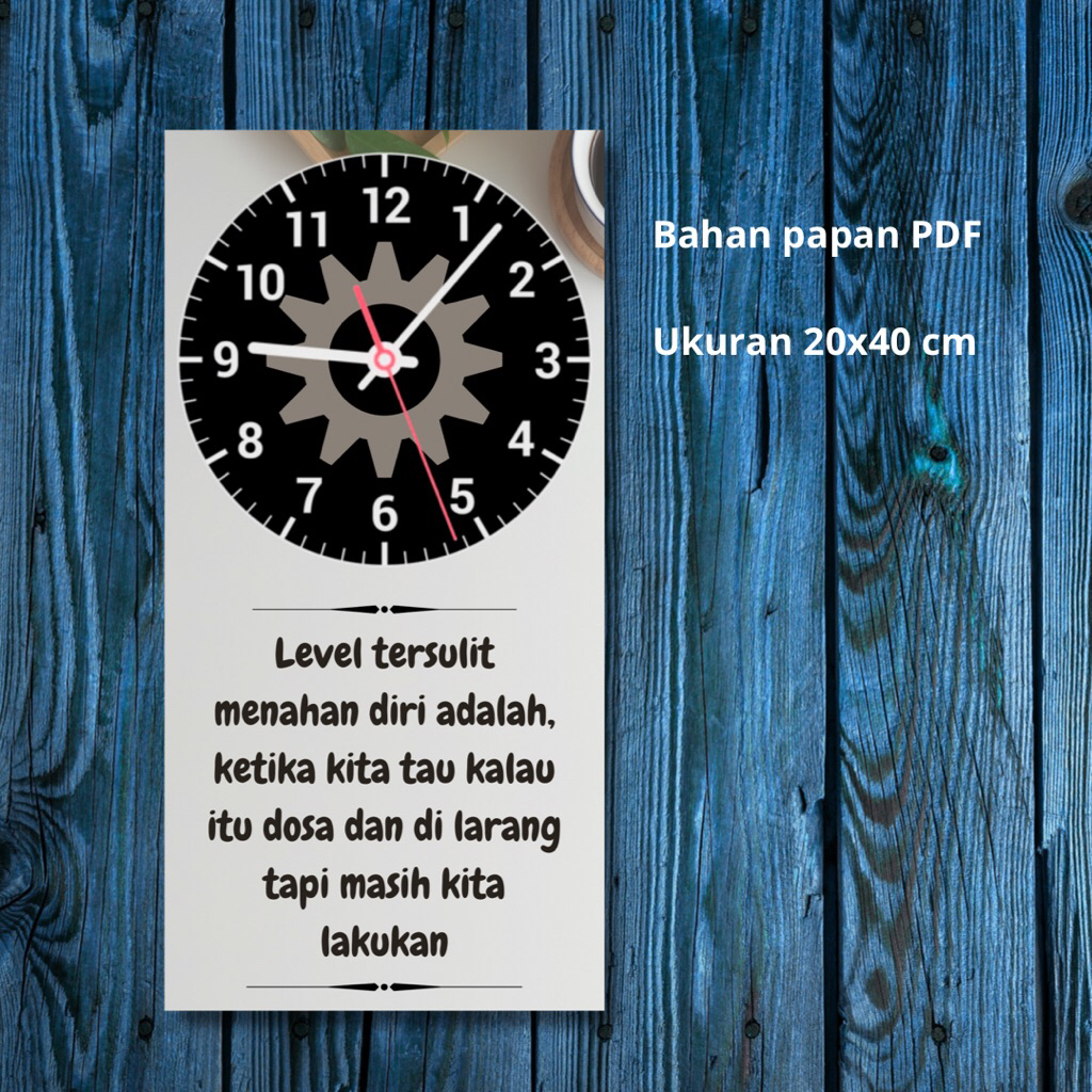 Jam Dinding Dekorasi Hiasan dinding Quotes Motivasi
