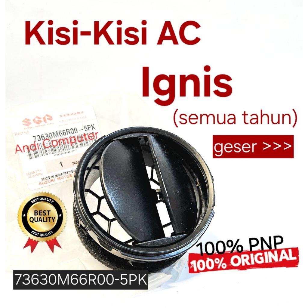 Kisi Kisi Ventilator Depan AC IGNIS Samping Original