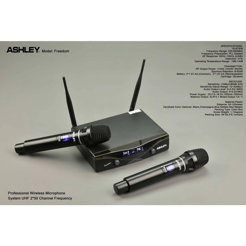 MIC WIRELESS ASHLEY Freedom Series (2 Mic)