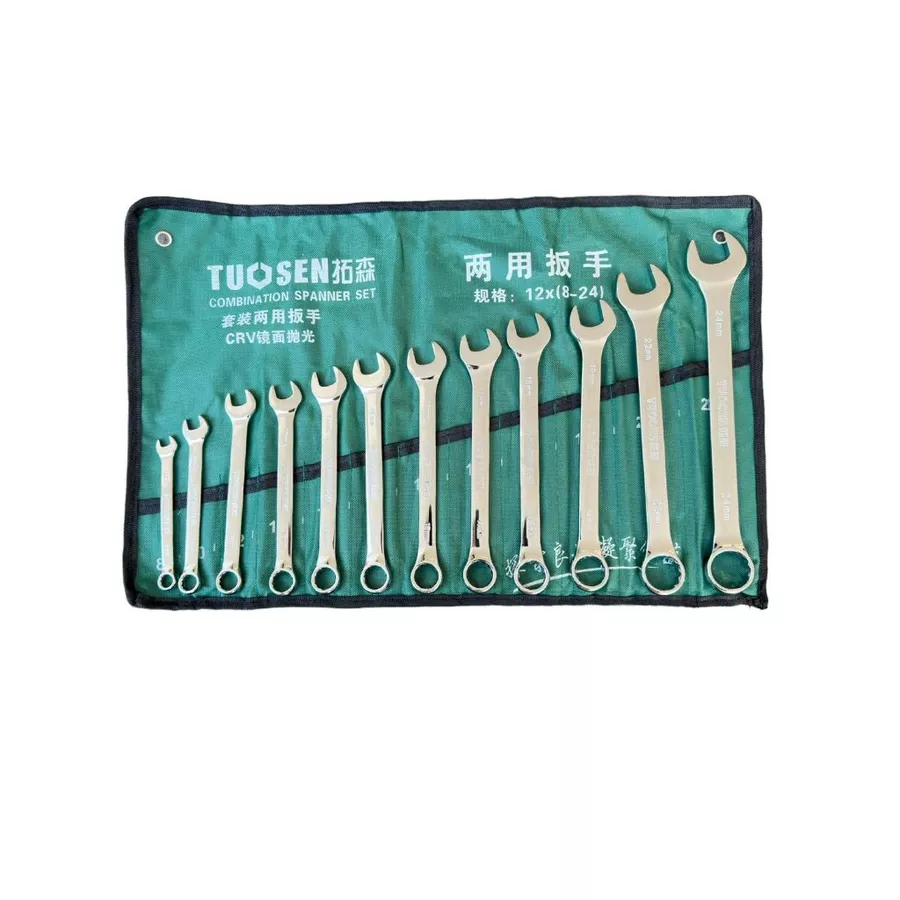Kunci Ring Pas Set Tuosen 12pcs x (8 - 24mm) / Combination Spanner Set Tuosen 12 pcs x (8 - 24mm) Ku