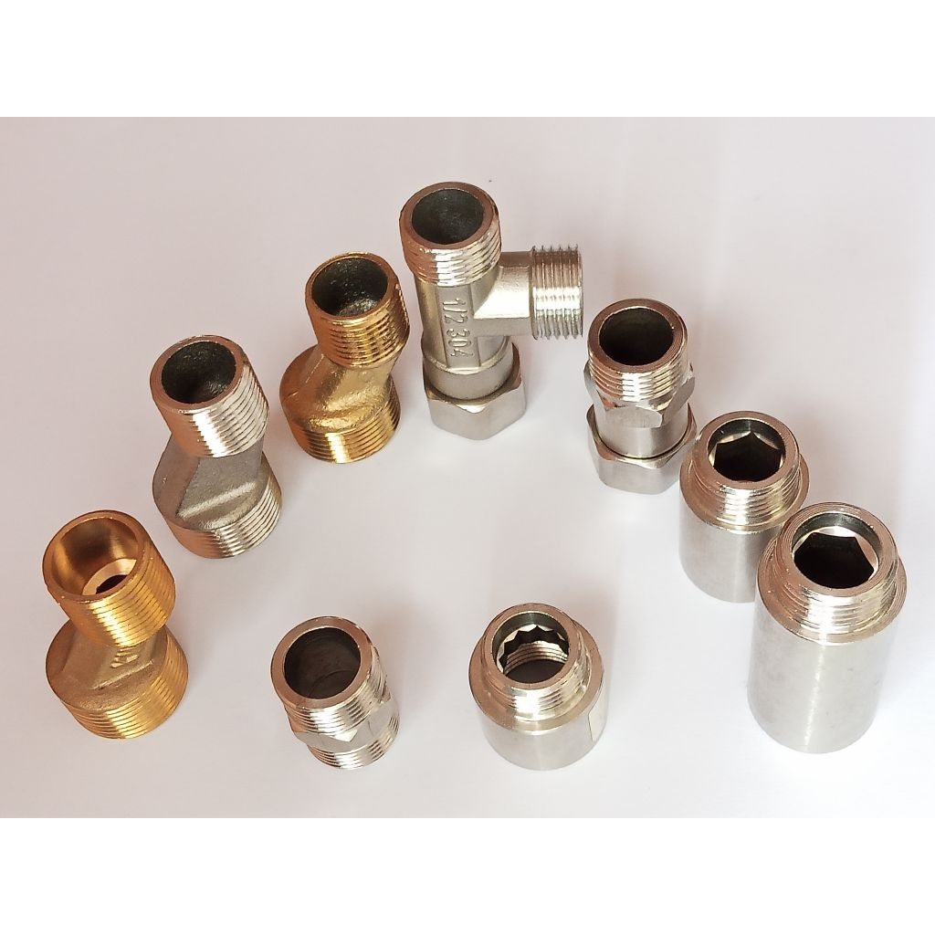 HARGA GROSIR TEE Shower Te Kloset Sambungan keran sok kran panas dingin Stainless Steel SS304 1.5 2 